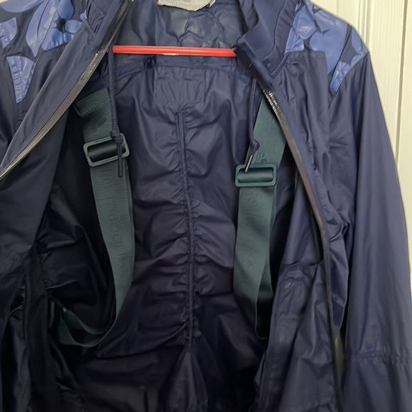 Stella McCartney by Adidas navy floral accents jacket run windbreaker S/M 36EU - Picture 9 of 16